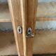 Glass cabinet in raw oak (renovated)