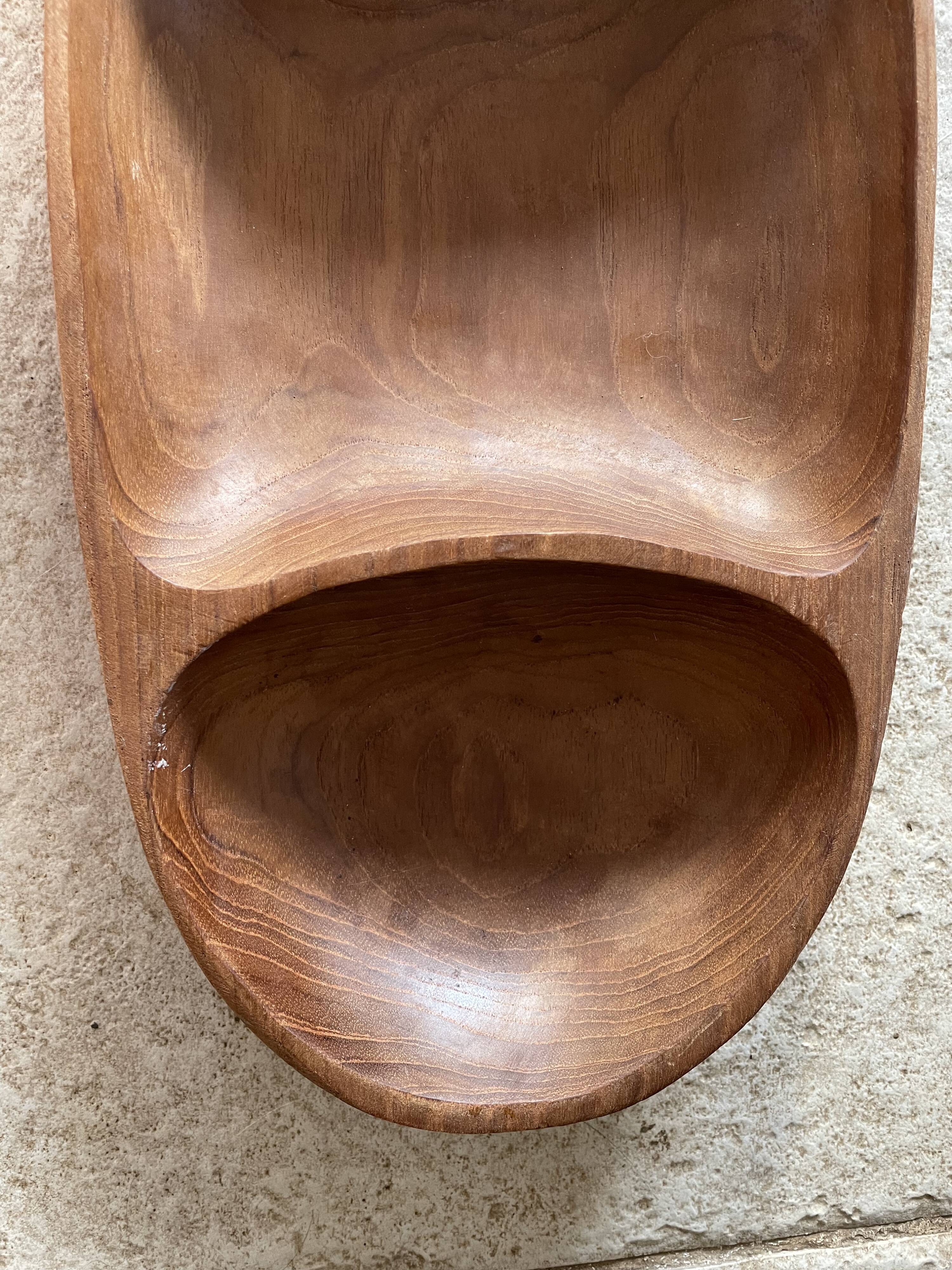 Plateau en bois vintage 41,5cm