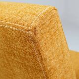 Vintage amber armchair Hermes designed by H. Lis