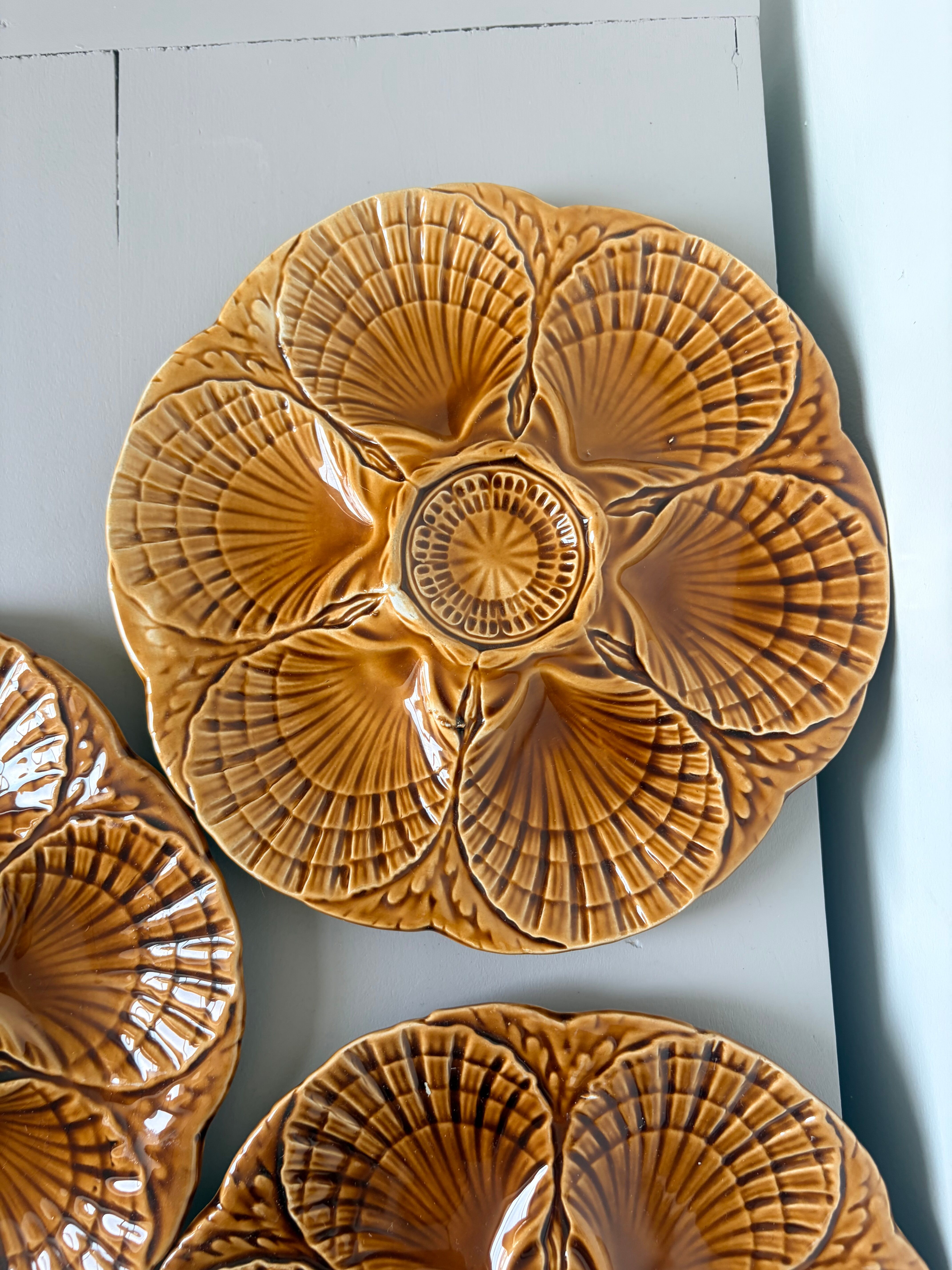 3 oyster plates from Sarreguemines 250907