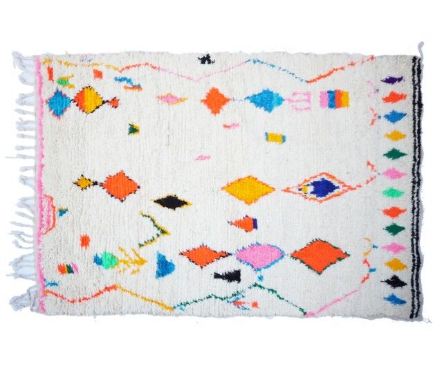 Colorful Berber carpet handmade 182 x 108cm