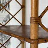 Rattan wall shelf 1960