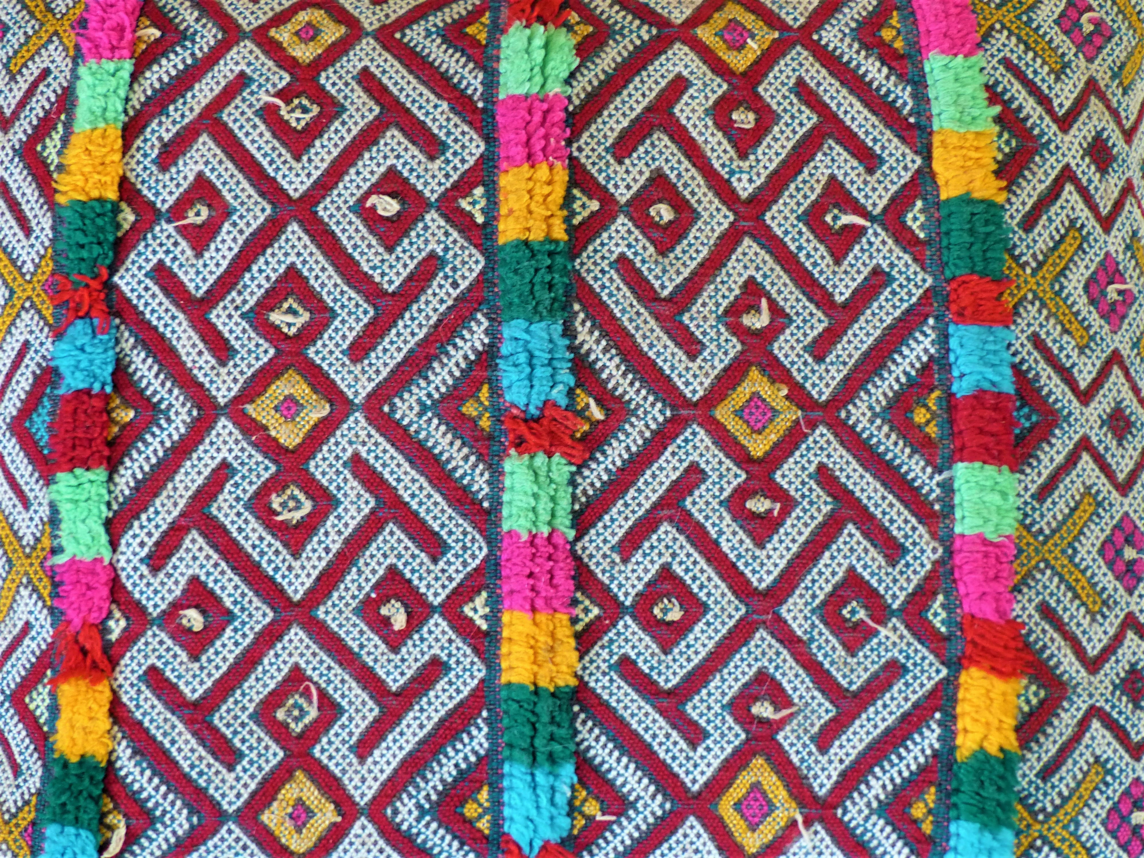 Coussin kilim vintage coussin marocain