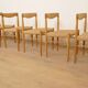 6 x dining chair | Bramin | H.W. Klein | Soaped oak | Restored