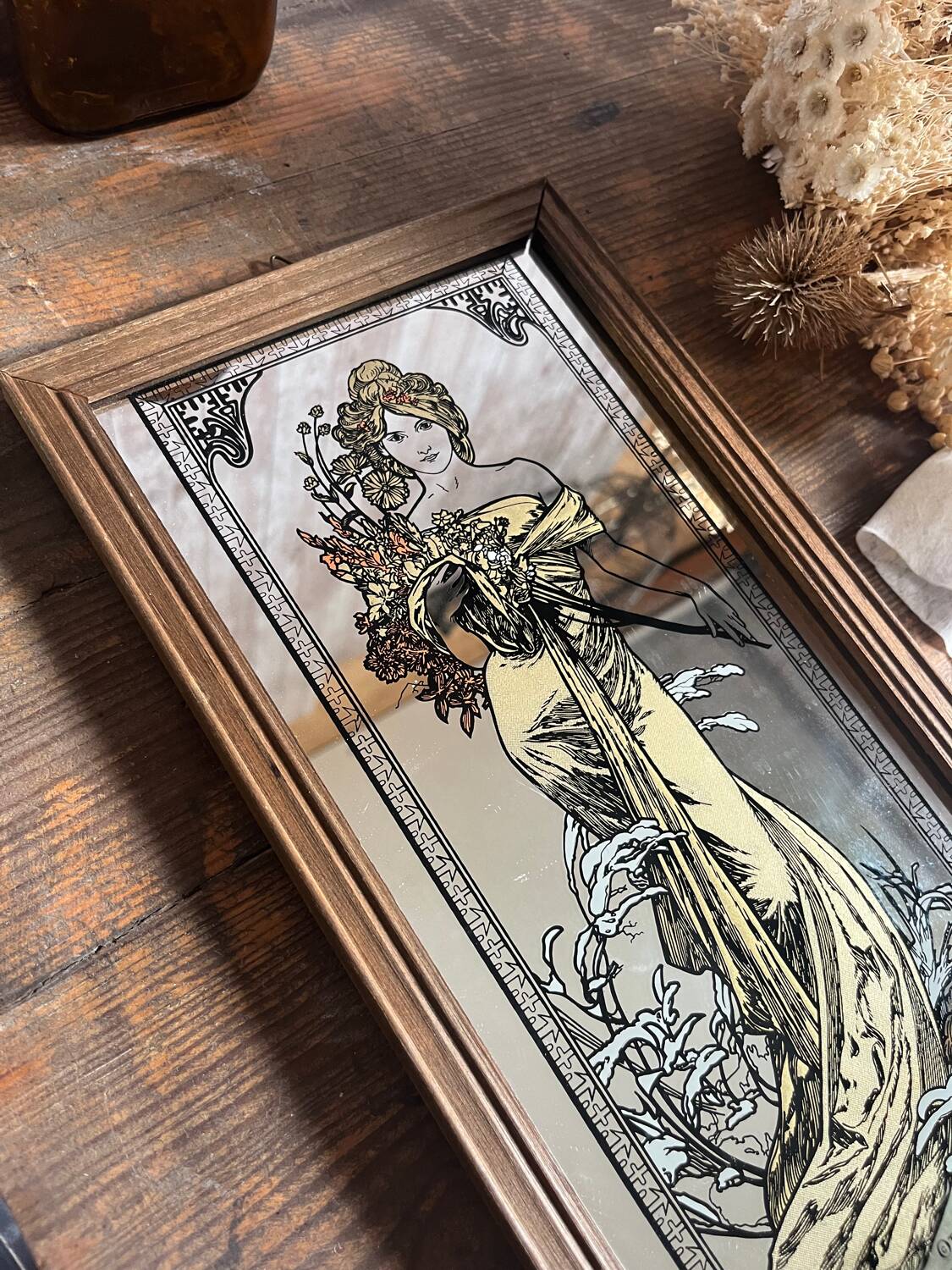 Mucha mirror frame