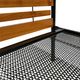 Vintage scandinavian bed daybed by Dico Holland 1960s teak metal