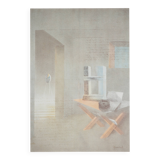 Carlo GUARIENTI: Interior Scene, Signed Heliogravure