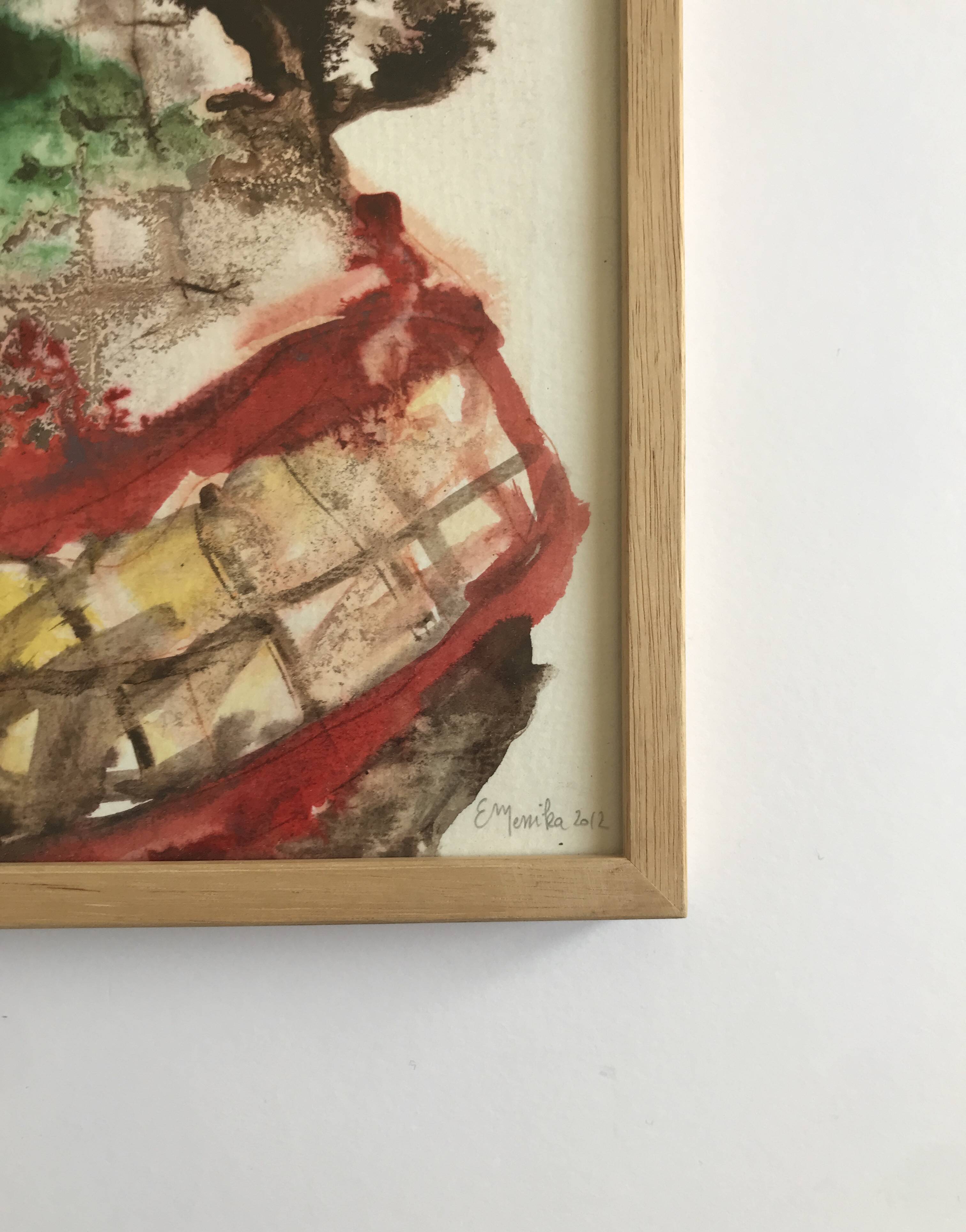 Emmanuelle messika, untitled v, 2012. ink on paper signed in pencil