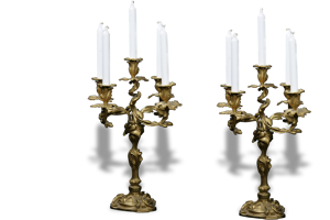 Paire de candélabres