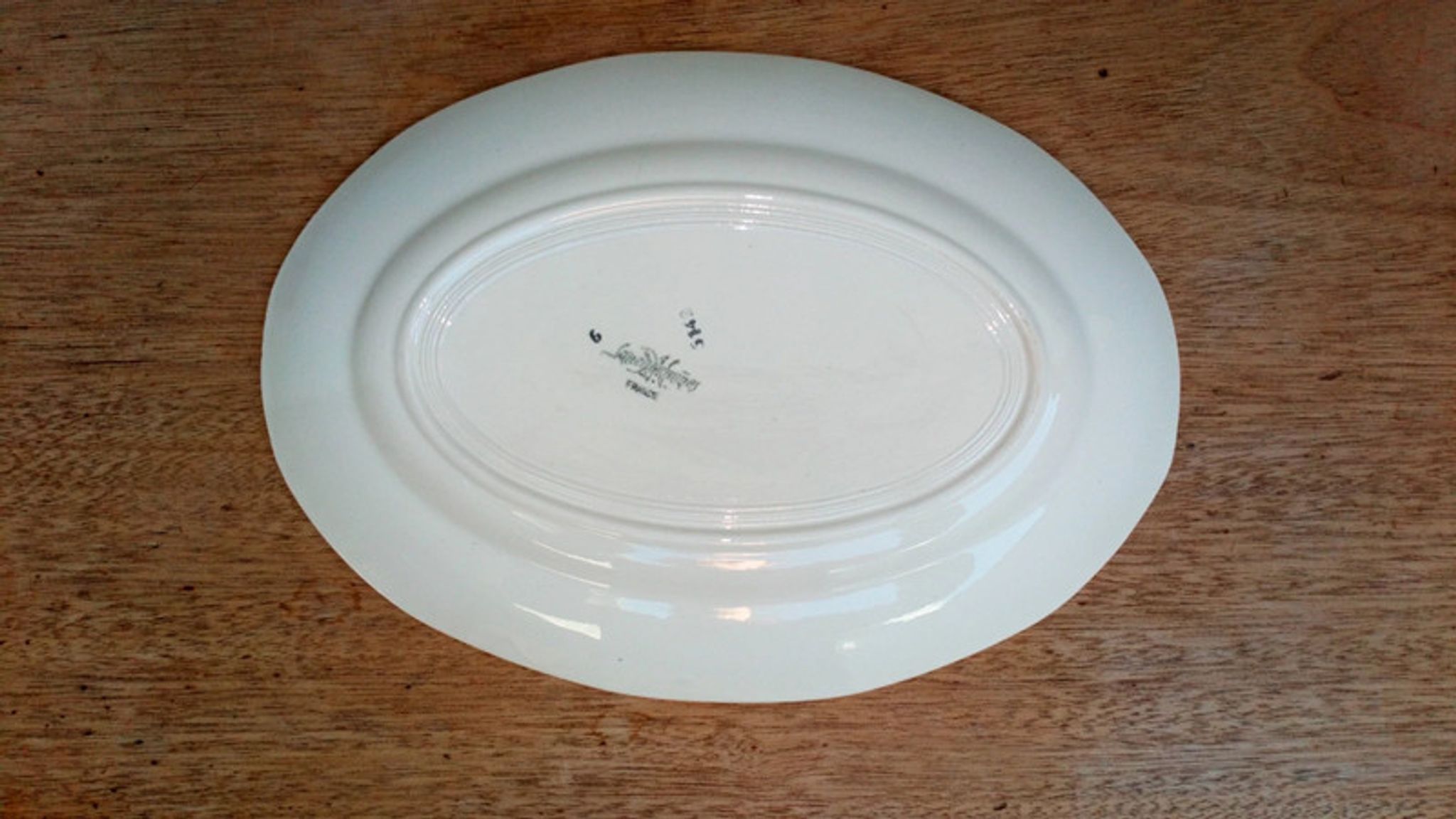 Assiette de service Sarreguemines