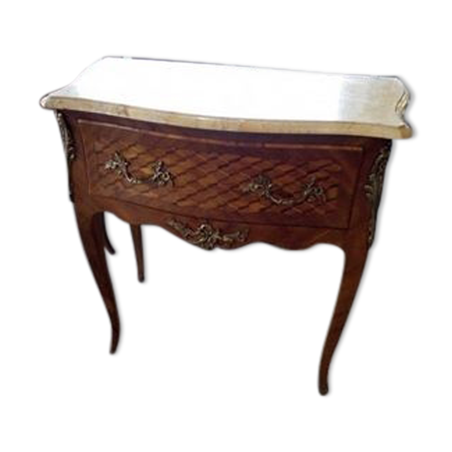 Louis XV style inlaid chest of drawers