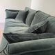 Green velvet sofa AMPM