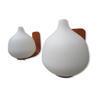 Pair of  wall light by Uno & Osten Kristiansson for Luxus