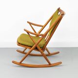 Midcentury Teak Rocking Chair by Frank Reenskaug for Bramin, 1960s