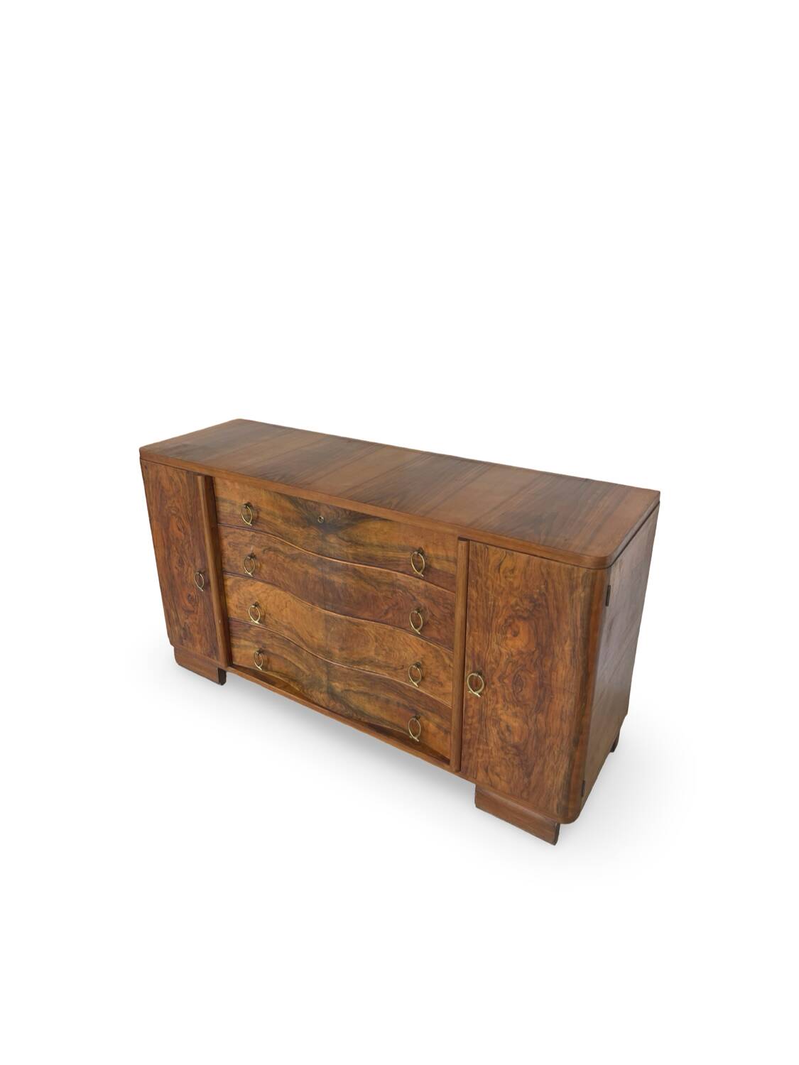 Italian Art deco walnut sideboard