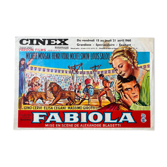 Belgian poster 3Fabiola" Henri Vidal, Michele Morgan, Michel Simon Peplum 1949