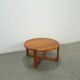 Table basse ronde en teck Niels Bach Danemark