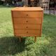 Commode mid-century en teck marron compacte, design 1960s, production République tchèque