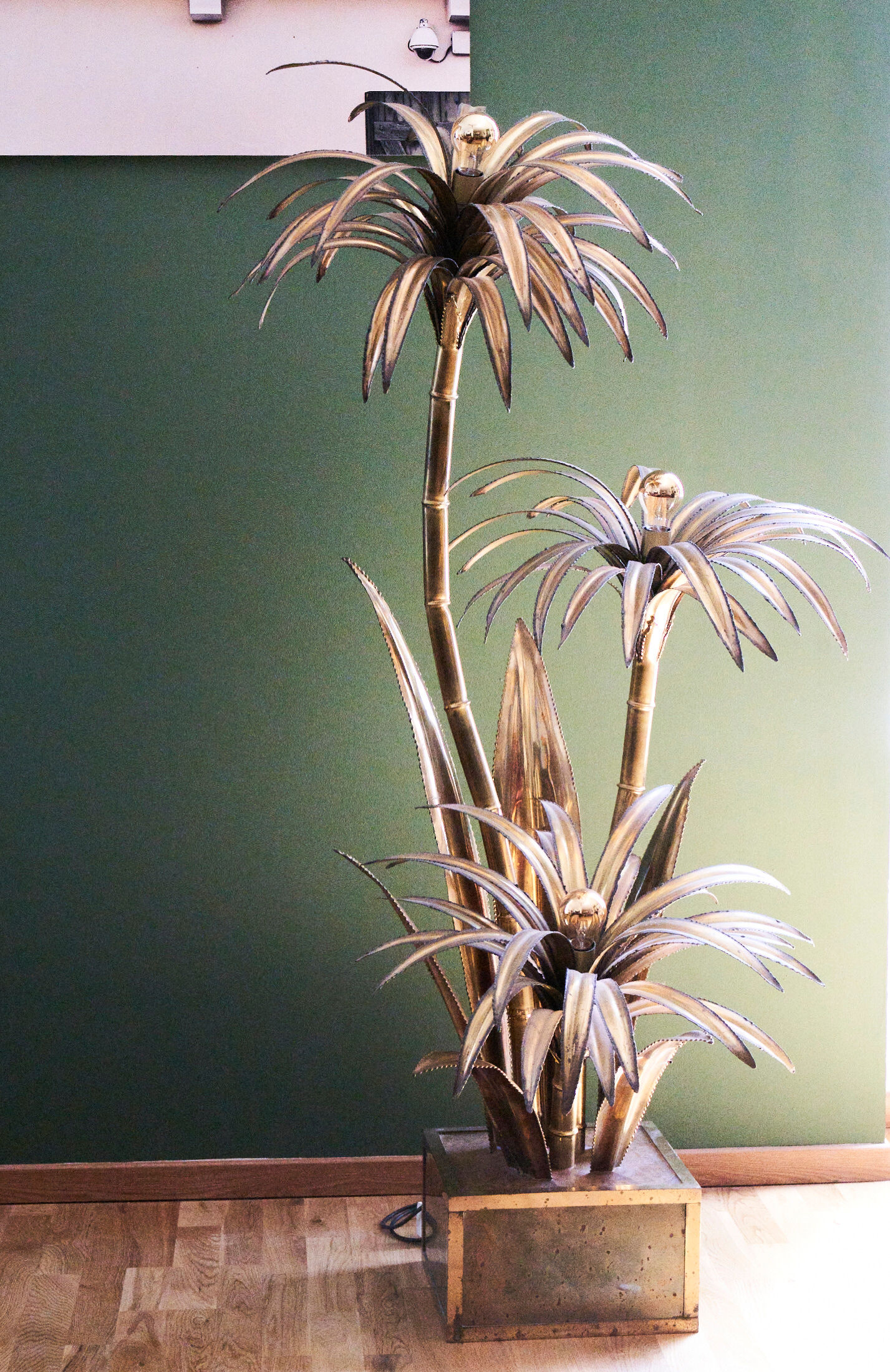 Floor lamp palm Maison Jansen by Barbier