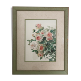 Bouquet of roses in watercolor