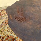 Brutalist chestnut coffee table