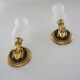 Vintage brass wall lamps