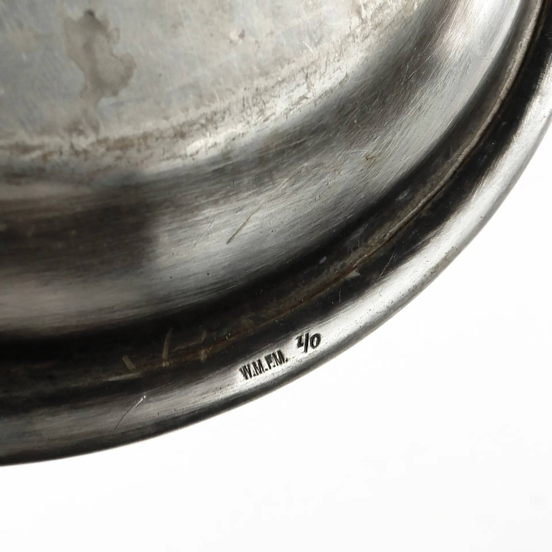 Eclectic tray for glasses, silver-plated brass, WMF, Germany, 19th century