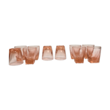 Suite of 10 small glasses