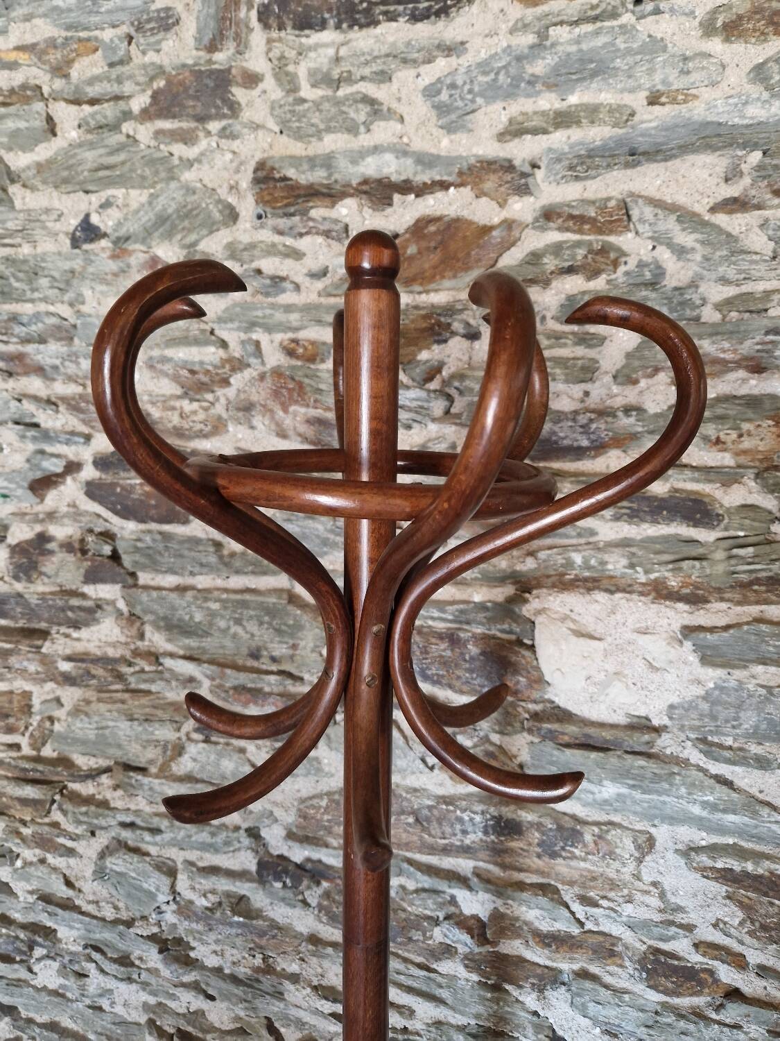 Old Baumann style parrot coat rack