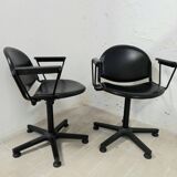 Paire de chaises de bureau par Lucci & Orlandini années 80