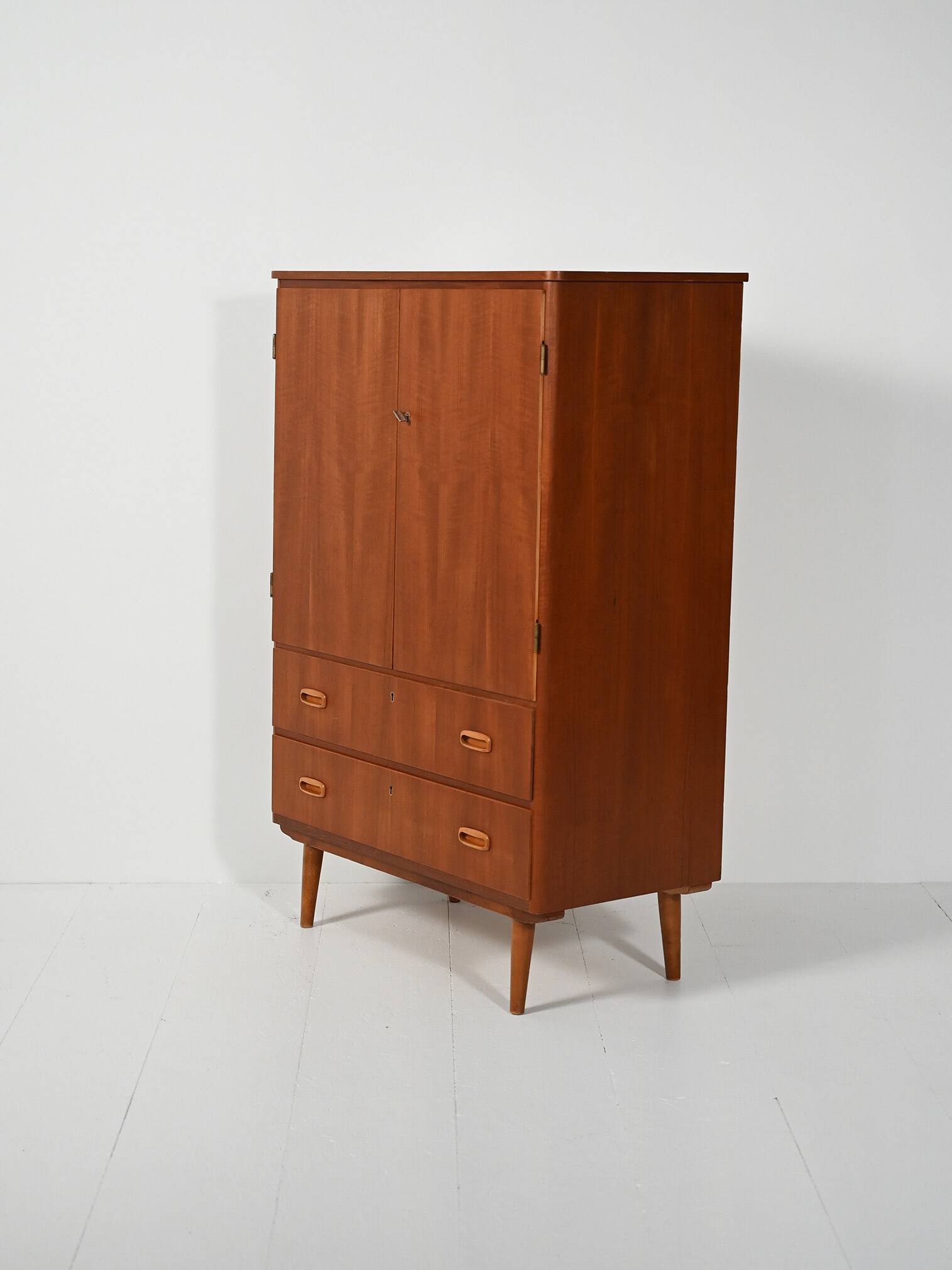 Scandinavian teak and oak cabinet, 1950s