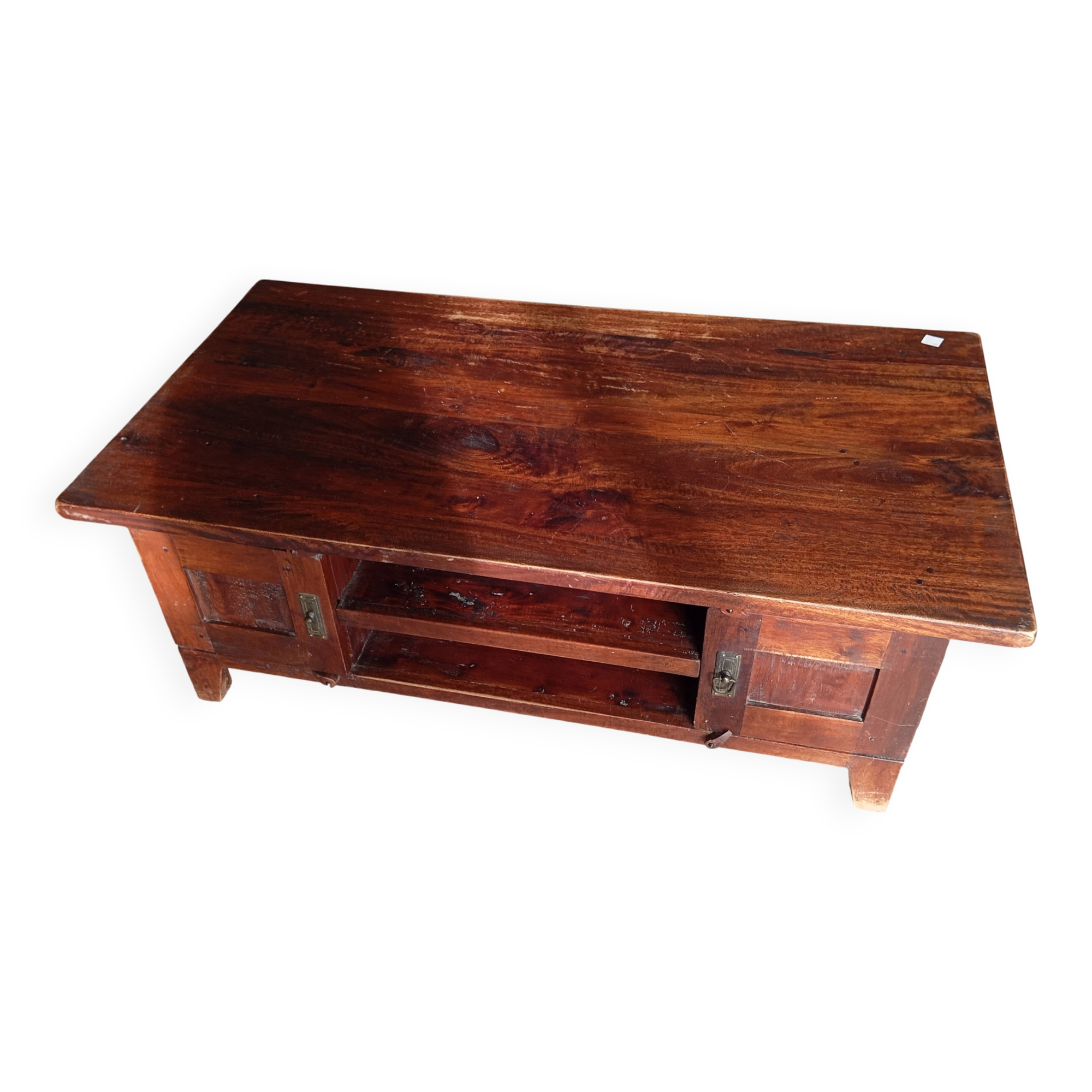 COFFEE TABLE IN SOLID SEHSAM COLONIAL OR RUSTIC INDIAN STYLE