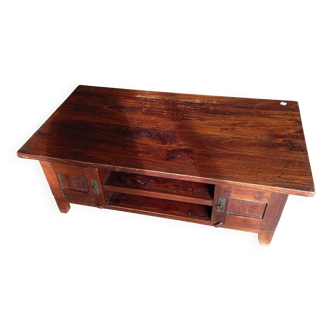 COFFEE TABLE IN SOLID SEHSAM COLONIAL OR RUSTIC INDIAN STYLE