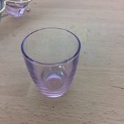 Liquor service, 6 glasses and metal structure