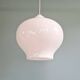 Scandinavian pendant light in white opaline, HA Jakobsson, 1960