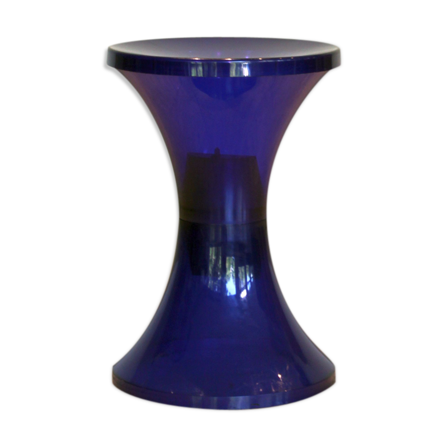 Tabouret TamTam Krystal Indigo, Henry Massonnet