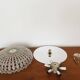 Floral Crystal Glass Flush light