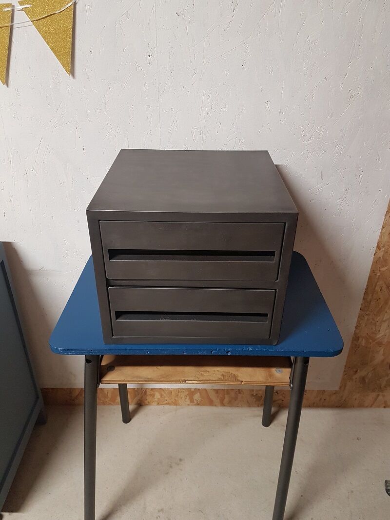Industrial metal drawer