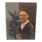 Old portrait painting.