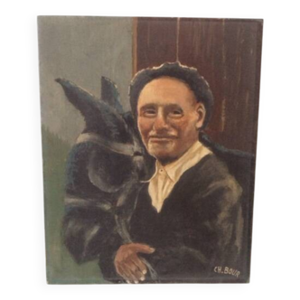 Old portrait painting.