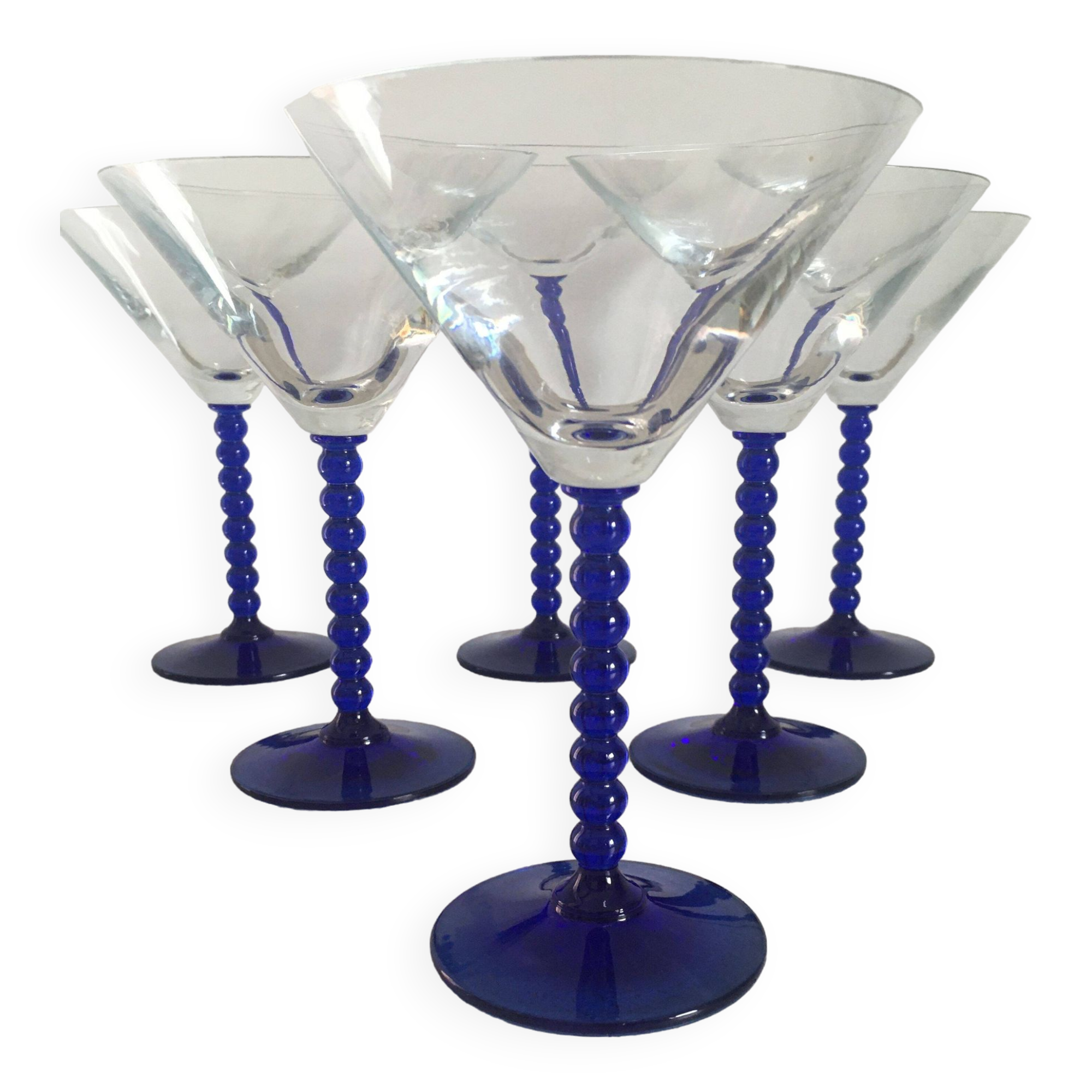6 Martini glasses