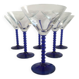 6 Martini glasses