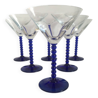 6 Martini glasses