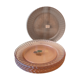 Set of 6 arcoroc pink glass dessert plates model rosaline by luminarc