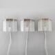 Orrefors Wall Sconces / Wall Lanterns Glass and Brass. Sweden 1960.