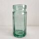 Vintage faceted glass jar vase