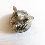 Old Empire style silver metal saleron