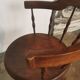 Fauteuil de bureau pivotant dit de capitaine vers 1900