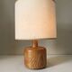 Vintage pine lamp - 70s