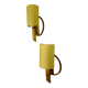 Pair of mid-century rattan wall sconces, Italy, circa 1960s